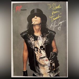 RIP Teaser Magazine Pinup of Alice Cooper